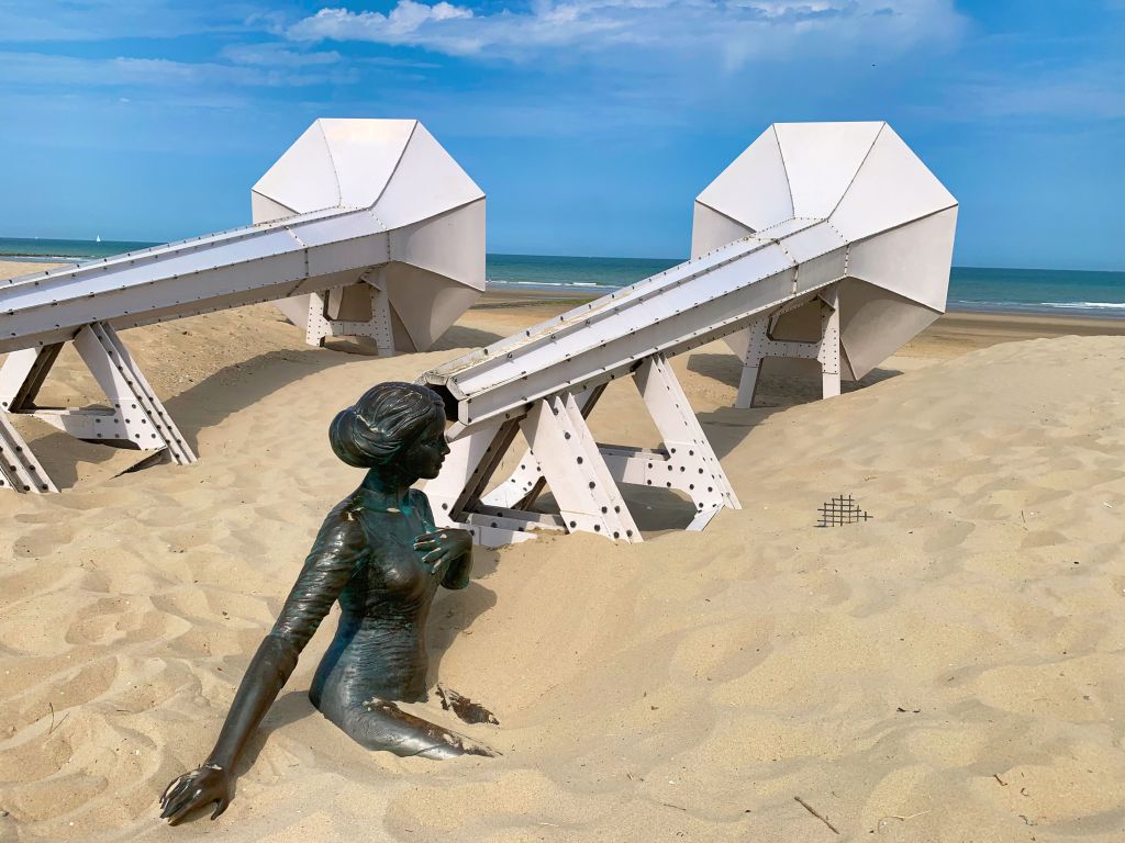 Triënniale Beaufort - Belgische kust -  Hedendaagse Kunst - fietsroute